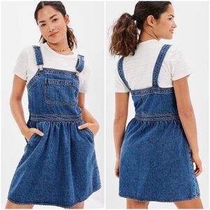 🆕 AEO Denim Overall Dress